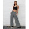 imagebaleaf Womens Track Pants Athletic Running Pants Sweatpants Straight Leg Zipper Pockets Sports Jogging Striped Loose FitDark Grayzipper Pockets