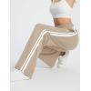 imagebaleaf Womens Track Pants Athletic Running Pants Sweatpants Straight Leg Zipper Pockets Sports Jogging Striped Loose FitKhaki