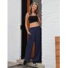 imagebaleaf Womens Track Pants Athletic Running Pants Sweatpants Straight Leg Zipper Pockets Sports Jogging Striped Loose FitNavyzipper Pockets