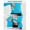 imagebaleaf Womens UPF 50 Sun Shirts Protection SPF Crop Jacket UV Protection Long Sleeve Full Zip Clothing LightweightGlacier Blue