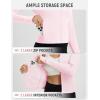 imagebaleaf Womens UPF 50 Sun Shirts Protection SPF Crop Jacket UV Protection Long Sleeve Full Zip Clothing LightweightLight Pink