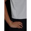 imagebaleaf Womens Workout Tops Athletic Shirts Cropped Short Sleeve Split Back Running Gym Quick Dry Sun Protection UPF 50White