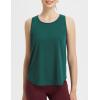 imagebaleaf Womens Workout Tops Racerback Sleeveless Running Athletic Tank Tops Quick Dry Shirts for Sports Gym ExerciseGreen
