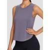 imagebaleaf Workout Tank Tops for Women Sleeveless Athletic Tops Flowy Soft Loose Fit Hip Length Running Shirts Gym Quick DryPurple