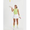 imagebaleaf Workout Tops for Women Cropped Back Knotted Sleeveless Tank Tops Athletic Gym Yoga Running Shirts UPF50Light Green