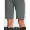 imagebaleaf womens Bermuda ShortsDark Graydrawstring