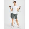 imagebaleaf womens Bermuda ShortsDark Graydrawstring
