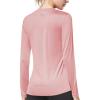 imagebaleaf Long Sleeve Workout Tops for Women Running Athletic Shirts Active Quick Dry Lightweight Moisture WickingPink