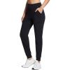 imagebaleaf Womens Fleece Lined Joggers Water Resistant Thermal Hiking Pants Sweatpants Track Pants Winter Clothes Running GearBlack
