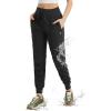 imagebaleaf Womens Joggers with Zip Pockets Hiking Pants Lightweight Quick Dry Water Resistant Track PantsBlack