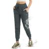 imagebaleaf Womens Joggers with Zip Pockets Hiking Pants Lightweight Quick Dry Water Resistant Track PantsDark Gray