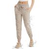 imagebaleaf Womens Joggers with Zip Pockets Hiking Pants Lightweight Quick Dry Water Resistant Track PantsKhaki