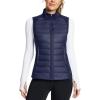 imagebaleaf Womens Lightweight Warm Puffer Vest Running Winter Hybrid Sleeveless Quilted Water Resistant JacketBlue
