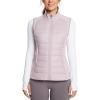 imagebaleaf Womens Lightweight Warm Puffer Vest Running Winter Hybrid Sleeveless Quilted Water Resistant JacketLight Purple