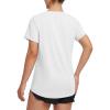 imagebaleaf Womens Running Shirts Short Sleeve Workout Athletic Tops Moisture Wicking Quick Dry Exercise Hiking UV Sun ShirtWhite