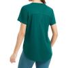 imagebaleaf Womens Short Sleeve Workout Tops Athletic Running Shirts Quick Dry TShirts Loose Fit Gym Yoga Tee UPF 50Green