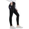 imagebaleaf Womens Thermal Fleece Lined Leggings with Pockets Ankle Zip Reflective Water Resistant High Waisted Warm Snow PantsBlack