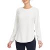 imagebaleaf Womens Thermal Shirts Polar Fleece Tops Long Sleeve Tunic Warm Running Workout Winter Cold Weather HikingBirch White