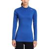 Blue-mock Neck