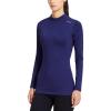 Navy-mock Neck
