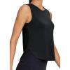 imagebaleaf Workout Tank Tops for Women Sleeveless Athletic Tops Flowy Soft Loose Fit Hip Length Running Shirts Gym Quick DryBlack