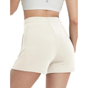 imagebaleaf Womens 12quot Long Bermuda Shorts Knee Length Cotton Athletic Shorts Sweat Casual Lounge Walking Summer4light Brown