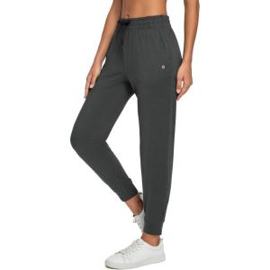 imagebaleaf Womens Joggers Pants Ultra Soft Comfy Sweat Pants Running Athletic Lounge Relaxed Fit Tapered Leg with PocketsHeather Black