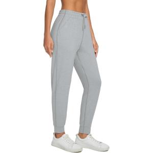 imagebaleaf Womens Joggers Pants Ultra Soft Comfy Sweat Pants Running Athletic Lounge Relaxed Fit Tapered Leg with PocketsLight Gray