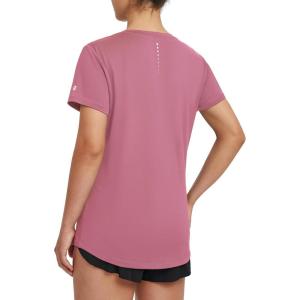 imagebaleaf Womens Running Shirts Short Sleeve Workout Athletic Tops Moisture Wicking Quick Dry Exercise Hiking UV Sun ShirtRose Red