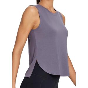 imagebaleaf Workout Tank Tops for Women Sleeveless Athletic Tops Flowy Soft Loose Fit Hip Length Running Shirts Gym Quick DryPurple