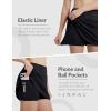 imagebaleaf Womens Golf Skirts with 5 Pockets High Waisted Skorts Tennis Athletic RunningBlack