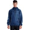 imagebaleaf Mens Light Running Hiking Rain Jacket Waterproof with Hood Windbreaker Pullover Coats Hoodie PackableNavy