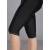 imagebaleaf Womens 14quot High Waisted Swim Capris Long Swim Shorts Knee Length UPF50 Swimsuit with Liner and PocketsBlack