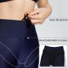 imagebaleaf Womens 14quot High Waisted Swim Capris Long Swim Shorts Knee Length UPF50 Swimsuit with Liner and PocketsNavy