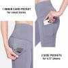 imagebaleaf Womens Fleece Lined Leggings Thermal Warm Winter Tights High Waisted Yoga Pants Cold Weather with PocketsBlue Ice