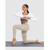 imagebaleaf Womens Fleece Lined Leggings Thermal Warm Winter Tights High Waisted Yoga Pants Cold Weather with PocketsKhaki