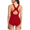 imagebaleaf Womens Racerback Athletic One Piece Modest Bathing SuitRed
