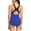 imagebaleaf Womens Racerback Athletic One Piece Modest Bathing SuitNavy BlueBlack
