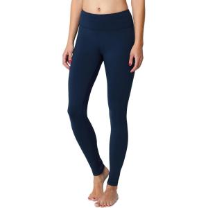 imagebaleaf Womens Fleece Lined Leggings Thermal Warm Winter Tights High Waisted Yoga Pants Cold Weather with PocketsDark Blue