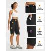 imagebaleaf Womens 13 Knee Length Hiking Shorts Quick Dry Water Resistant Lightweight Bermuda with PocketsBlack