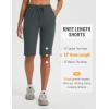 imagebaleaf Womens 13 Knee Length Hiking Shorts Quick Dry Water Resistant Lightweight Bermuda with PocketsDark Gray