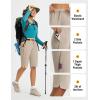 imagebaleaf Womens 13 Knee Length Hiking Shorts Quick Dry Water Resistant Lightweight Bermuda with PocketsKhaki
