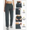 imagebaleaf Womens Hiking Pants Water Resistant Convertible Cargo Capri Roll Up Capri UPF50 Zipper Pockets Clothing TravelGray