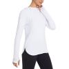imagebaleaf Womens Sun Protection Hoodie Shirt UPF 50 Long Sleeve UV SPF TShirts Rash Guard Hiking Running Quick DryWhite