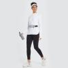imagebaleaf Womens Sun Protection Hoodie Shirt UPF 50 Long Sleeve UV SPF TShirts Rash Guard Hiking Running Quick DryWhite
