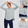 imagebaleaf Womens UPF 50 Sun Shirts Flowy Swing Tunic Tops Long Sleeve UV Protection Hiking Outdoor Workout S3XL Plus SizeLight Gray