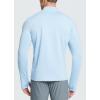 imagebaleaf Mens Long Sleeve Running Shirts Fleece Pullover Quarter Zip Pockets Cold Weather Winter GearBlue