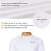 imagebaleaf Mens Long Sleeve Running Shirts Quick Dry Workout Shirts Athletic TShirts Lightweight Soft Fishing Tee TopsA002 White
