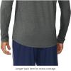 imagebaleaf Mens Long Sleeve Running Shirts Quick Dry Workout Shirts Athletic TShirts Lightweight Soft Fishing Tee TopsA003 Grey Heather