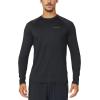 imagebaleaf Mens Long Sleeve Running Shirts Quick Dry Workout Shirts Athletic TShirts Lightweight Soft Fishing Tee TopsA004 Navy